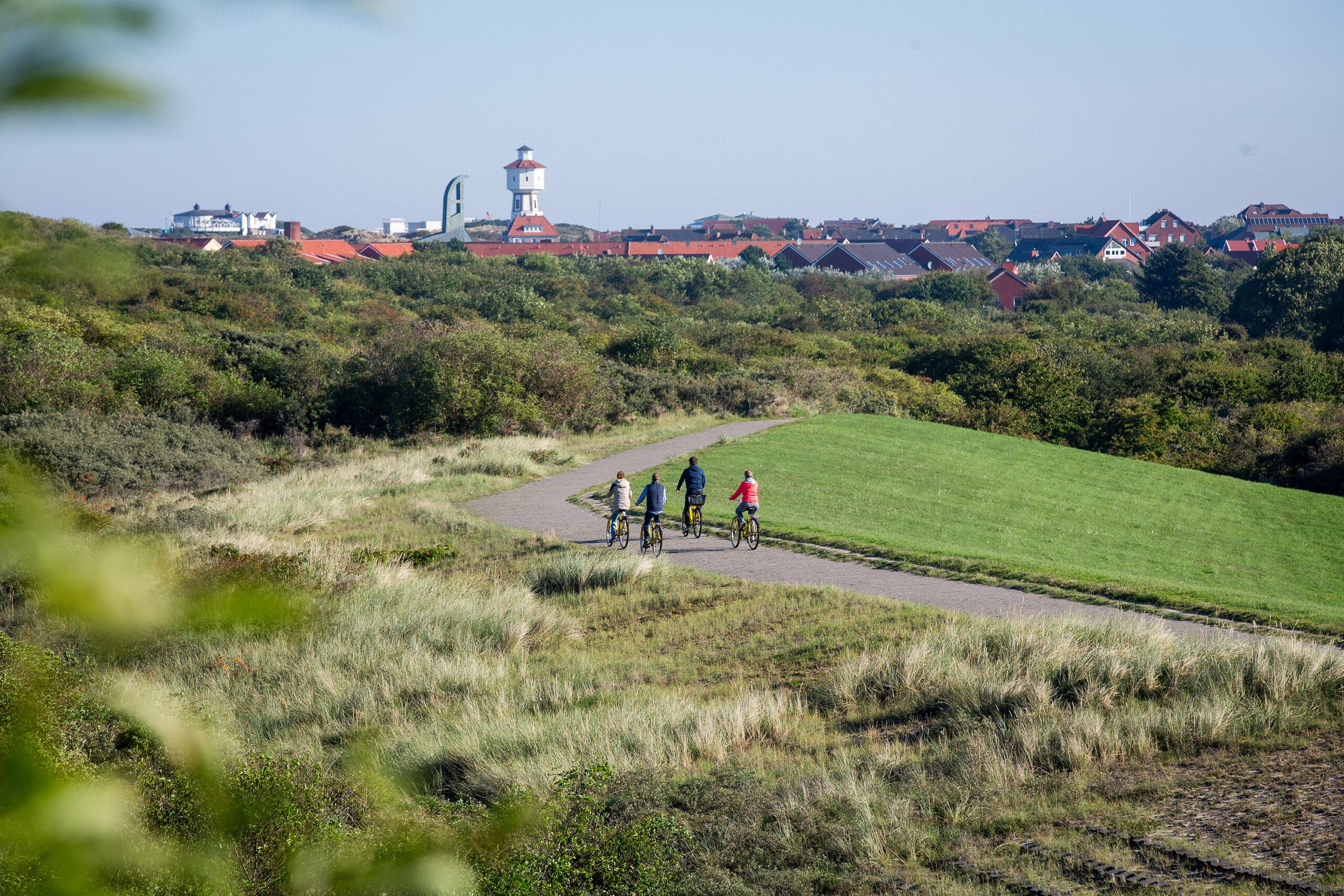 Fahrradgruppe auf Langeoog