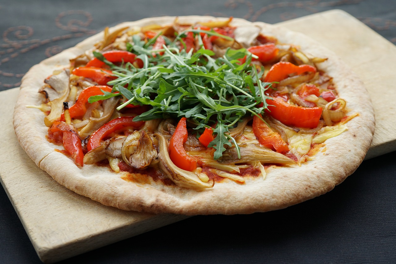 Mein Essen und das Klima - Pizza mit veganem Belag